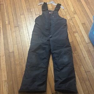 Black Snow Bib Overalls